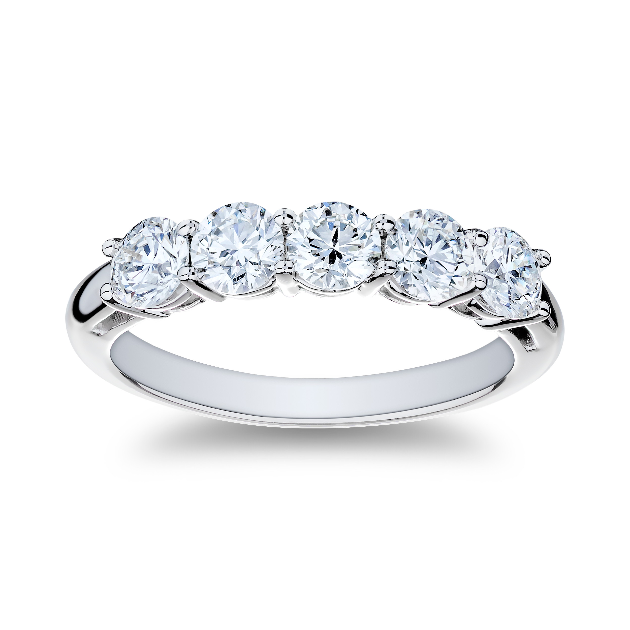 Platinum Diamond 7-Stone Band (1.30ctw)