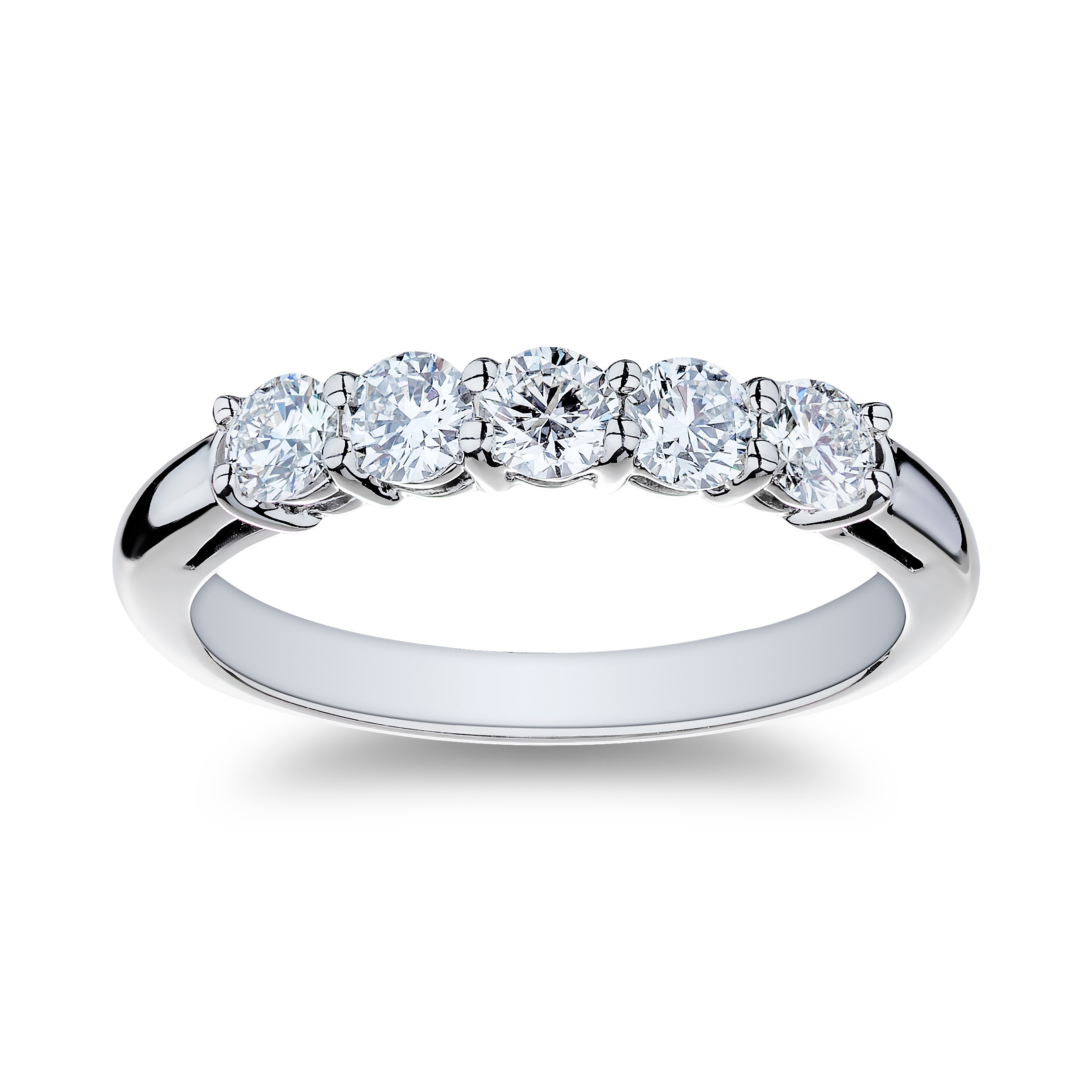 Platinum Diamond Anniversary Band (0.75ctw)