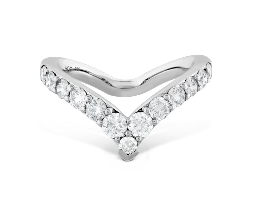 Hearts on Fire Triplicity 0.80ctw Diamond Single Pointed Ring in 18K White Gold