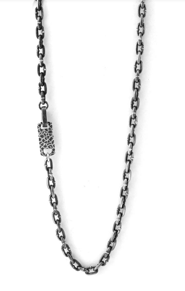 Stainless Steel Boat Link Chain Necklace with Hook Clasp (24")