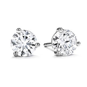 Hearts on Fire 1.02ctw Diamond Stud Earrings in 18K White Gold