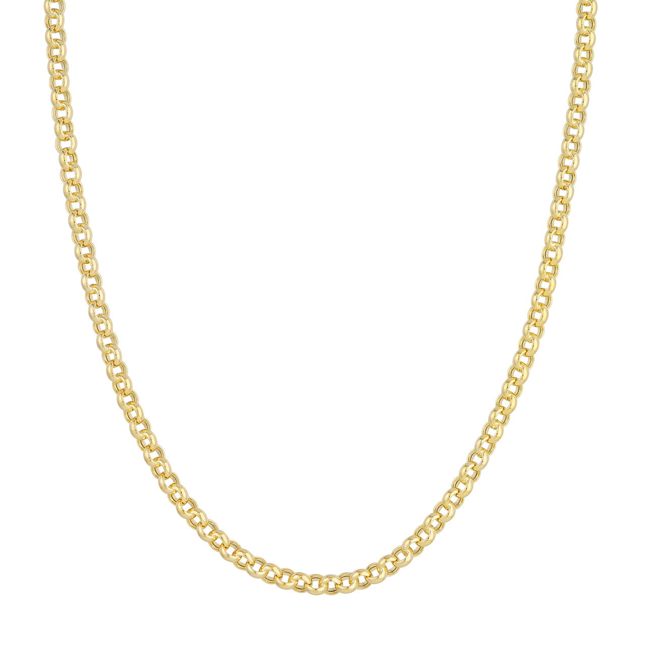 14KY 5.2MM HOLLOW ROLO CHAIN 30"