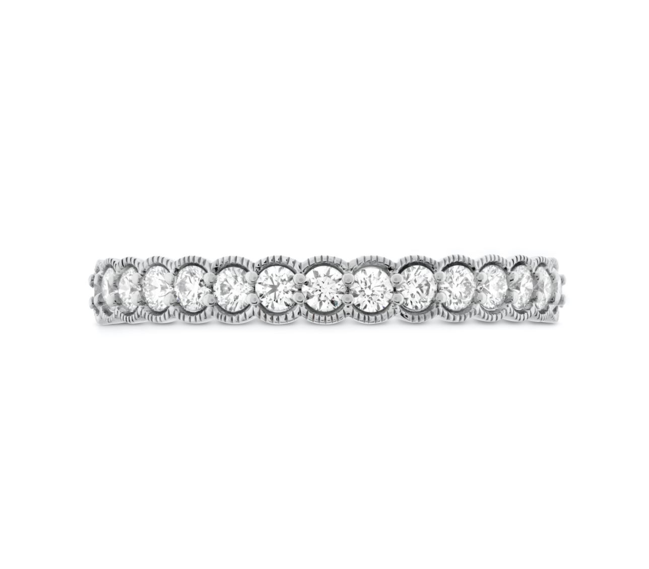 Hearts on Fire Isabelle 0.45ctw Diamond Milgrain Band in 18K White Gold