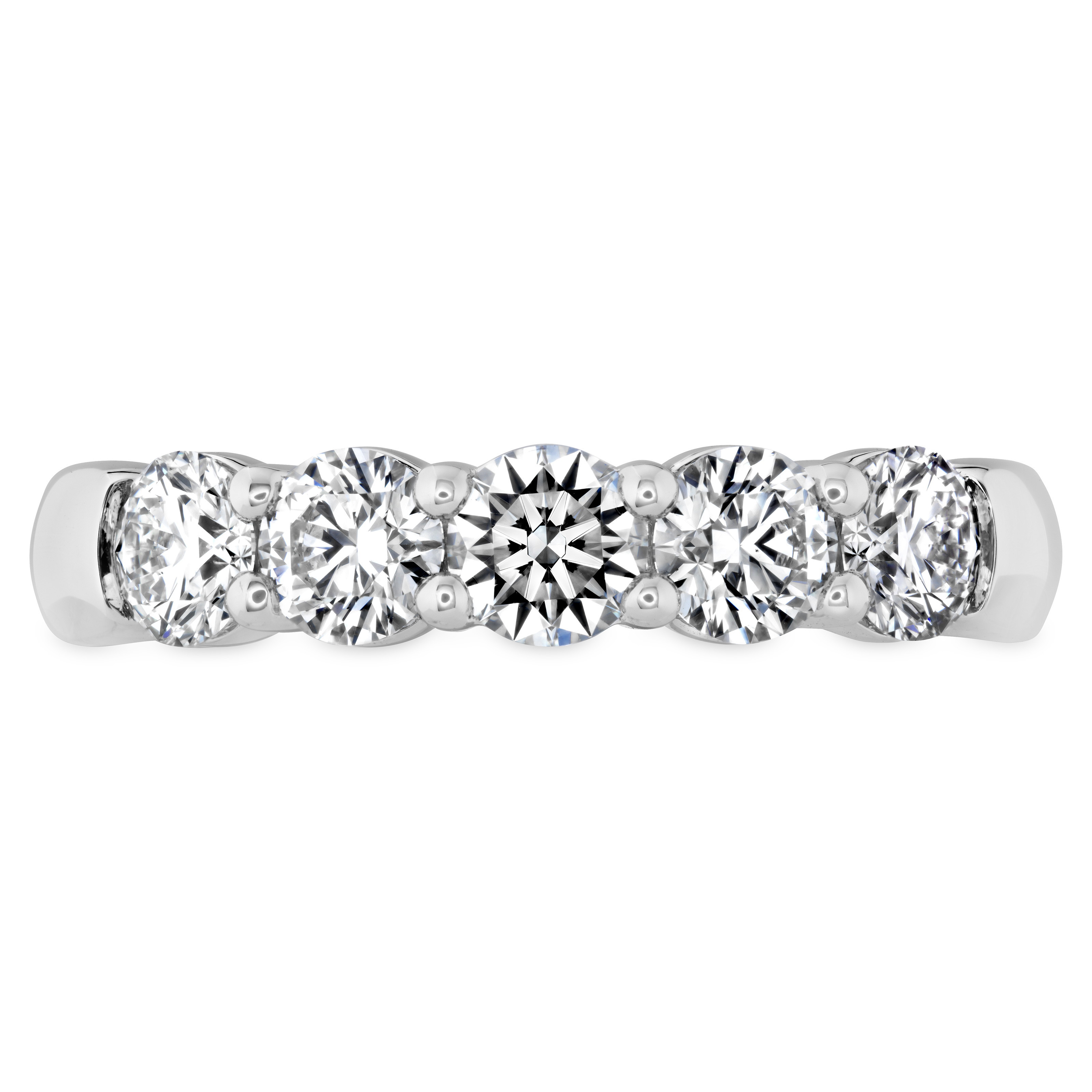 Hearts on Fire Signature 2.02ctw Diamond 5-Stone Band in 18K White Gold