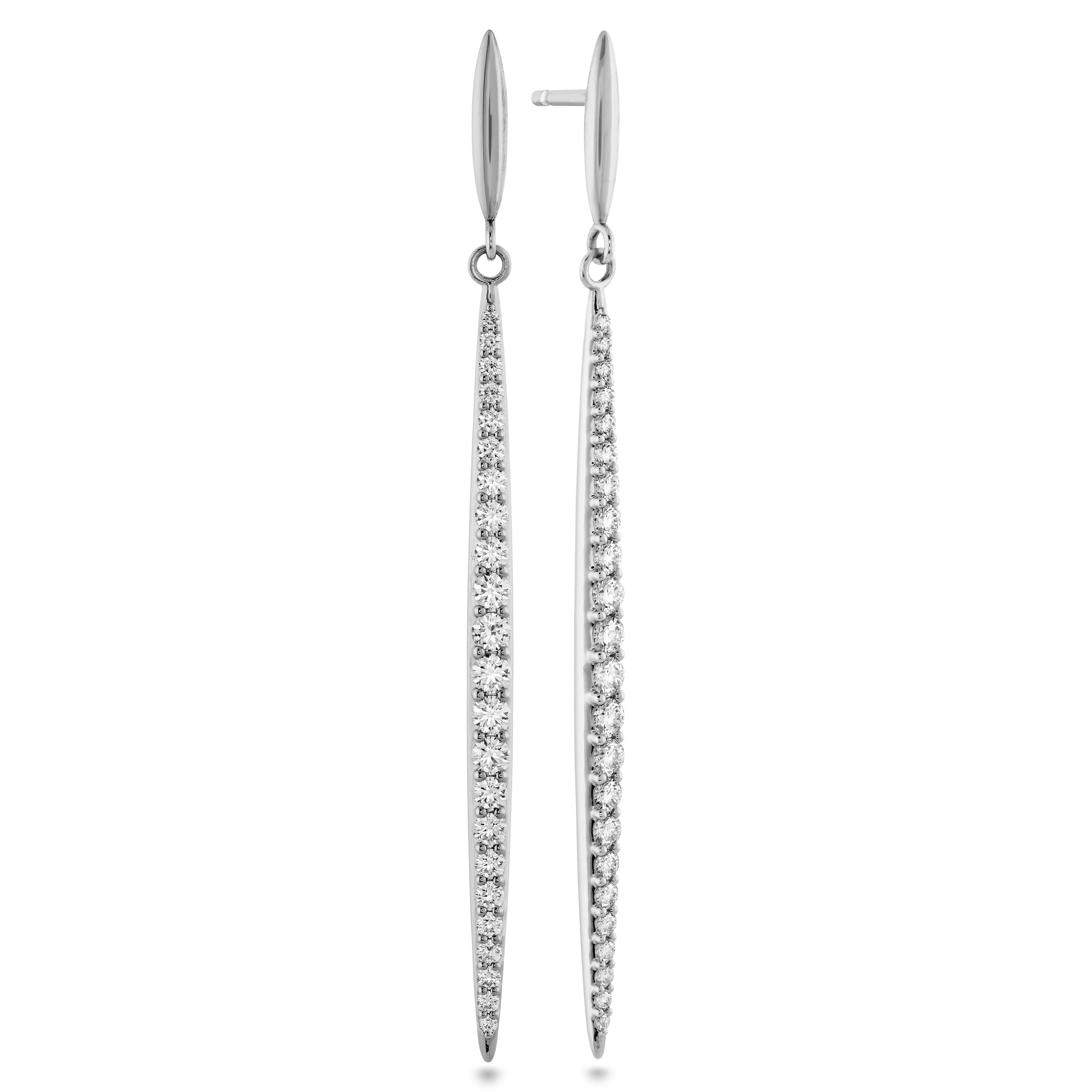 Hearts on Fire Classic Stilettos 0.86ctw Diamond Earrings in 18K White Gold