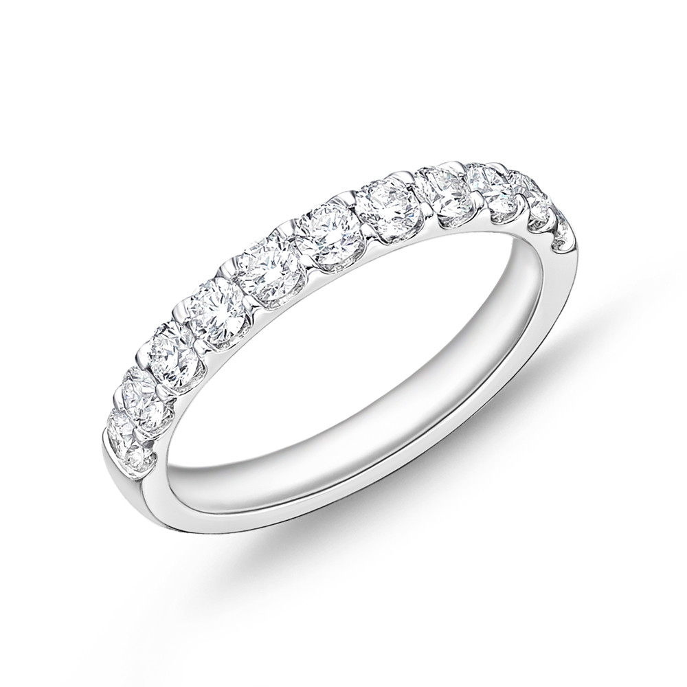 Platinum Diamond 11-Stone Anniversary Band (0.75ctw)