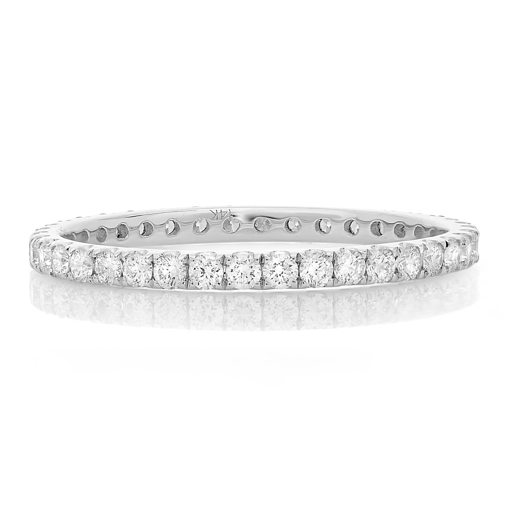 14K Rose Gold Diamond Eternity Band (0.53ctw)